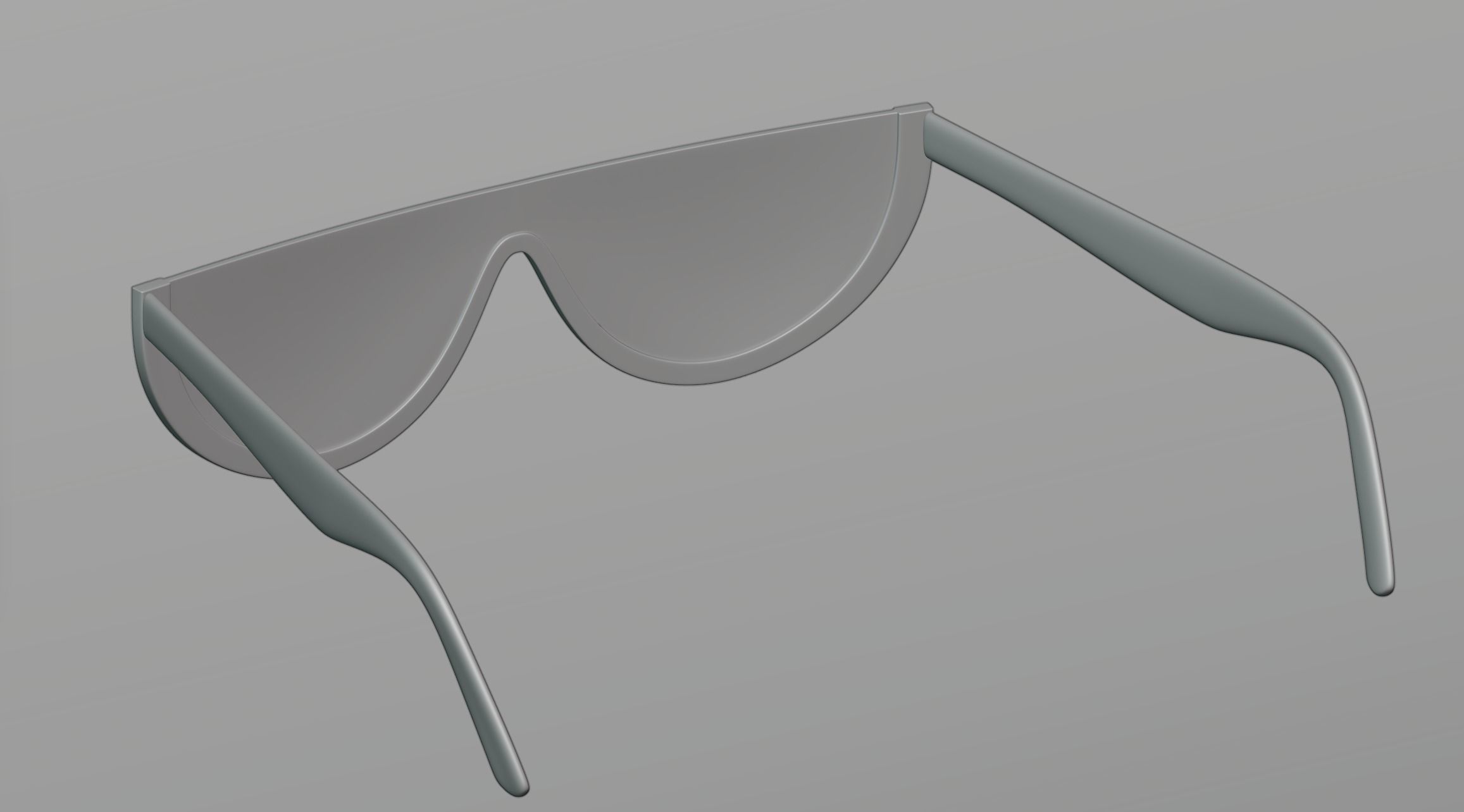 Half-frame glasses 3D model_3
