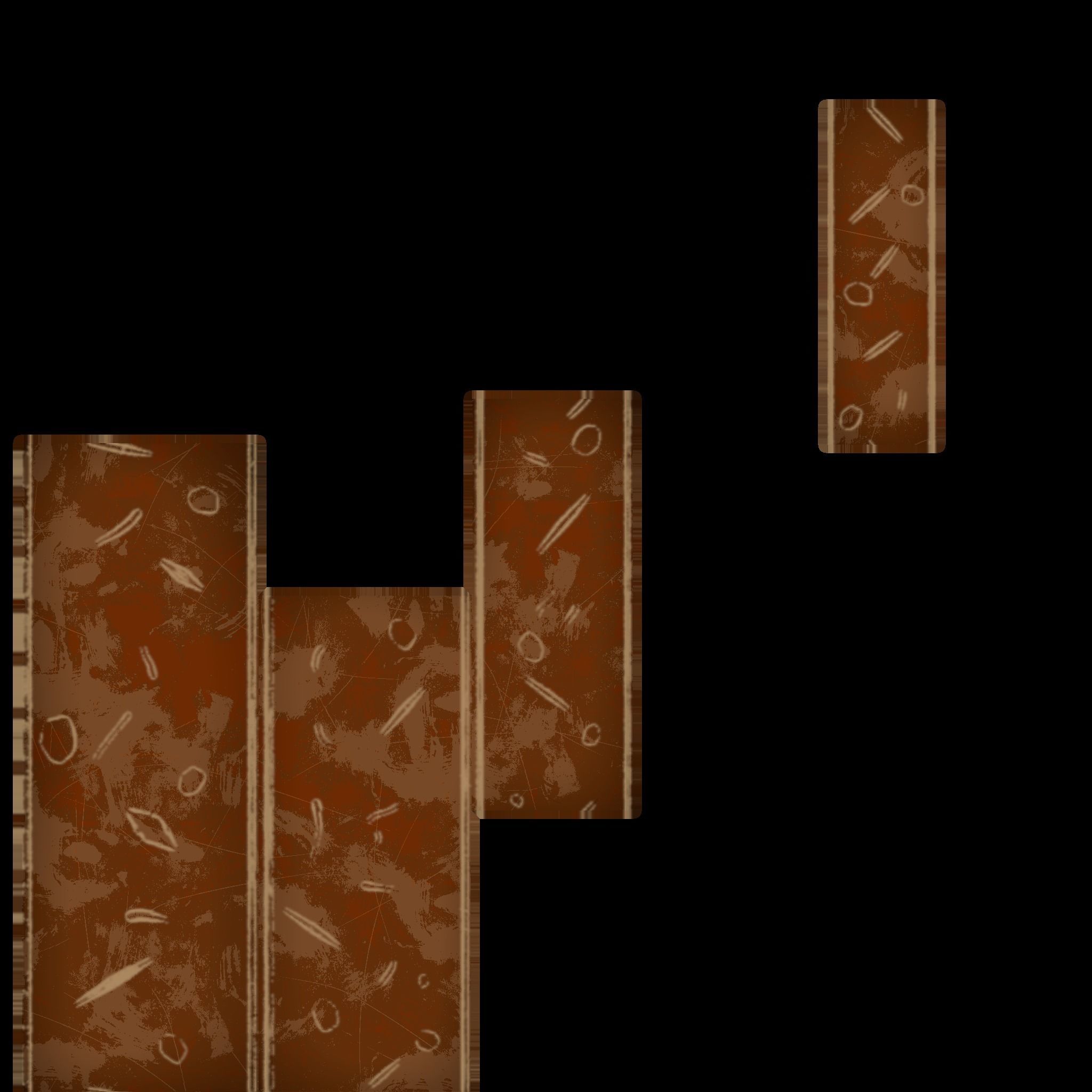 Stylized Pirate Telescope Low-poly 3D model_6