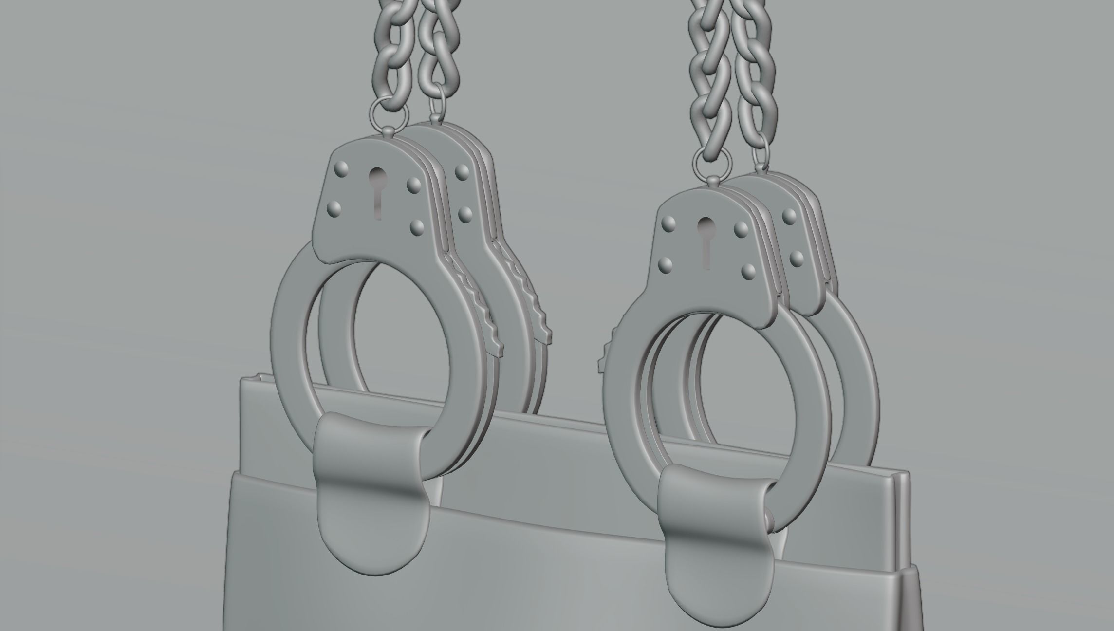 Handcuff bag 3D model_5