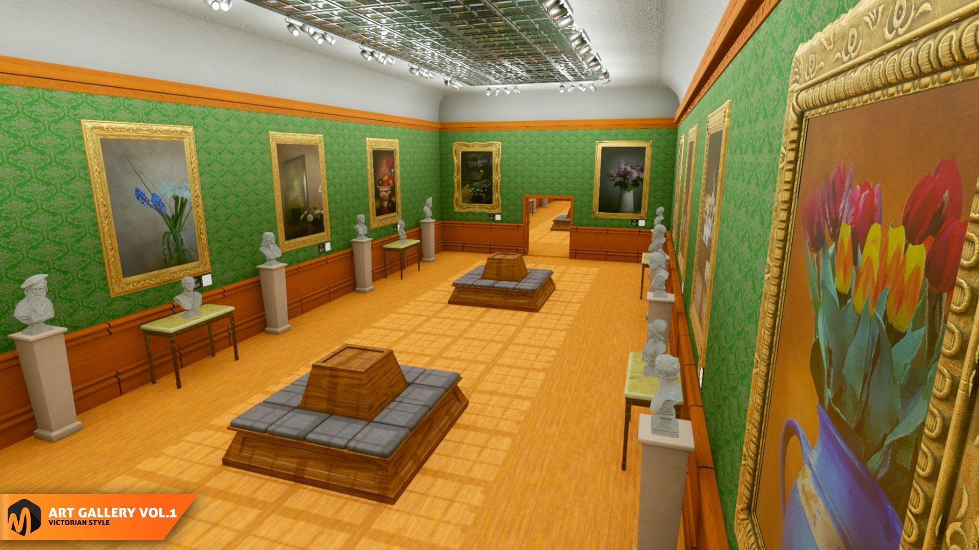 Art gallery Vol1 - victorian style 3D model_13