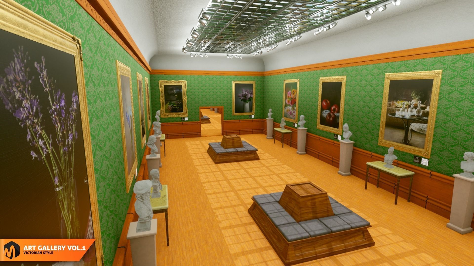 Art gallery Vol1 - victorian style 3D model_12