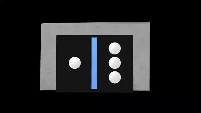 domino napkin holder Low-poly 3D model