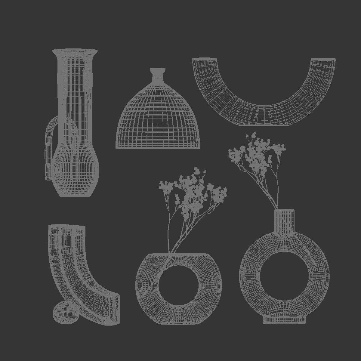 Vases minimalism 3D model_9