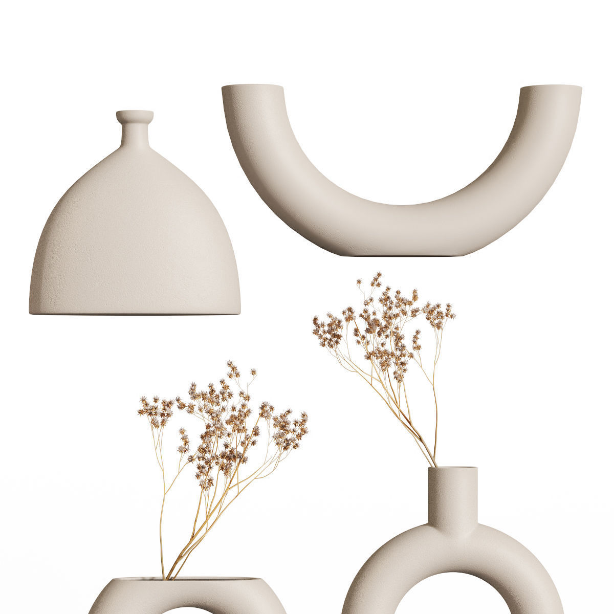 Vases minimalism 3D model_5