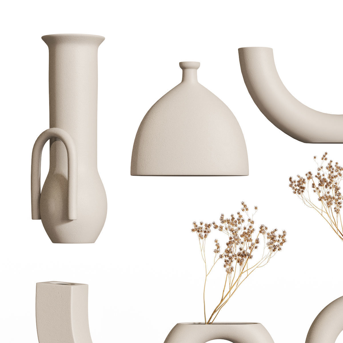 Vases minimalism 3D model_4