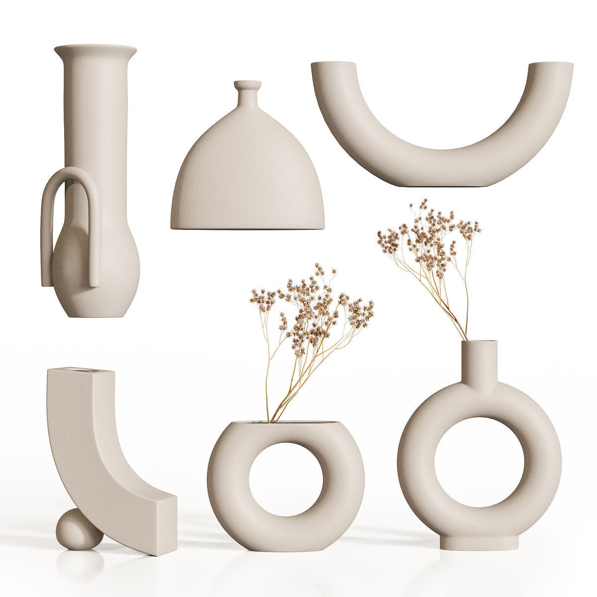 Vases minimalism 3D model_1