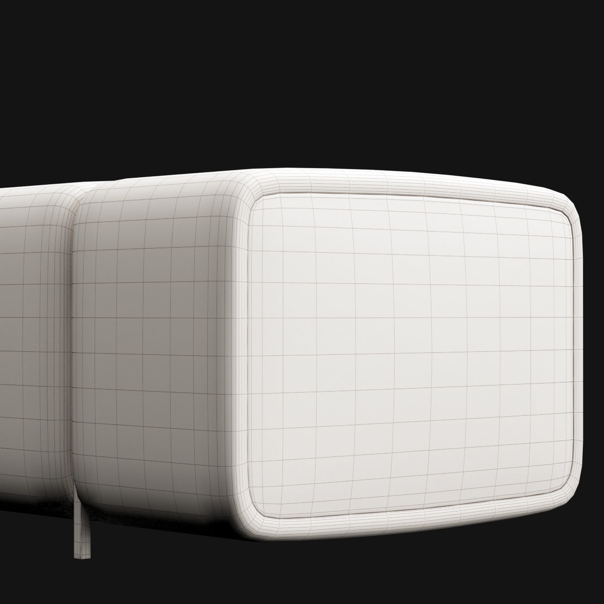bed bench 8 3D model_11