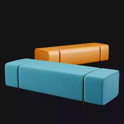 bed bench 8 3D model