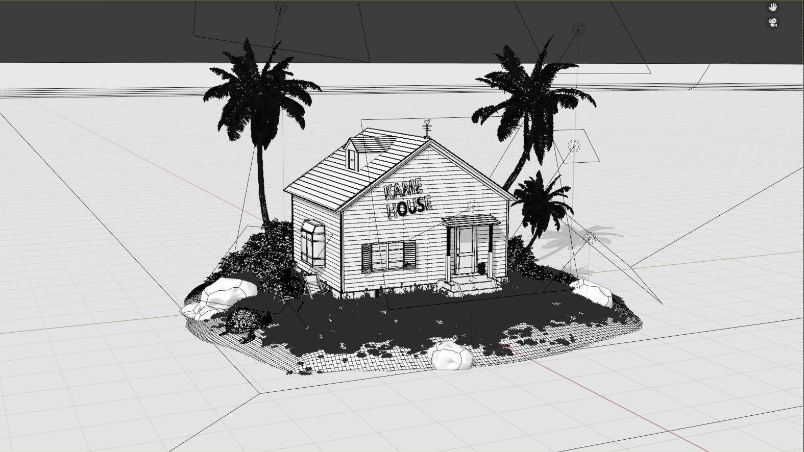 3D Kame House - Blender Model 3D model_2