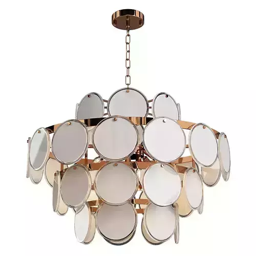 FASHION GOLD GLASS CHANDELIER