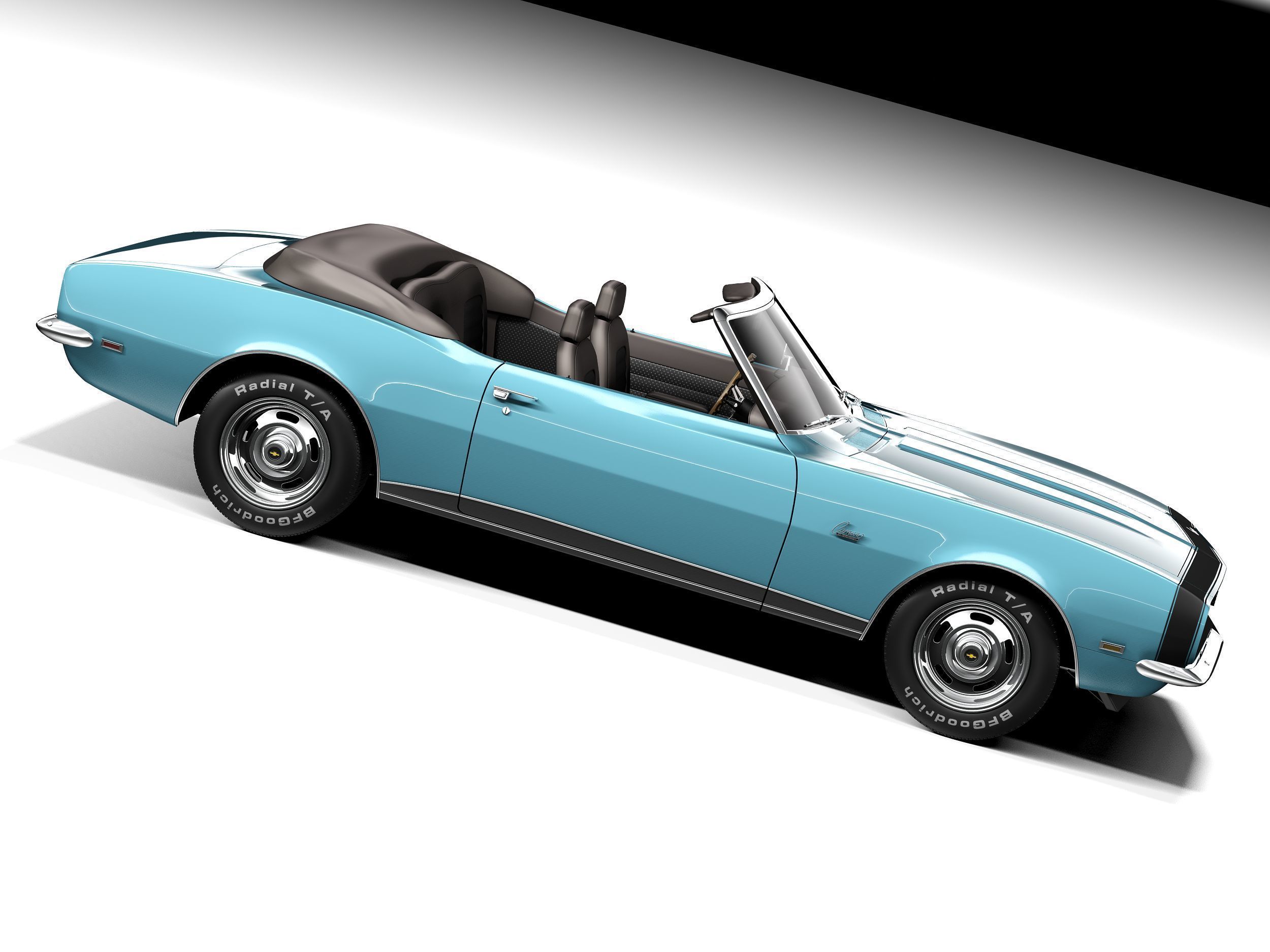 Chevrolet Camaro SS Convertible 1967 3D model_6
