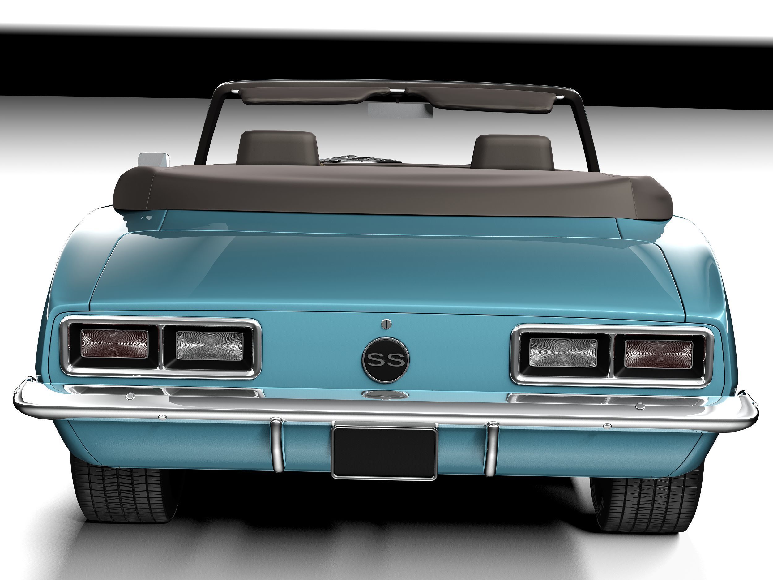 Chevrolet Camaro SS Convertible 1967 3D model_8