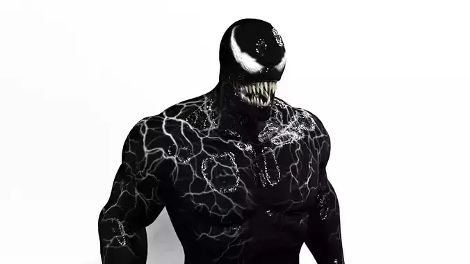 Venom Low-poly 3D model