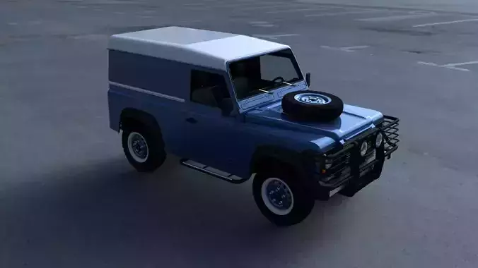 Land Rover Defender 90 Hard Top w interior HDRI