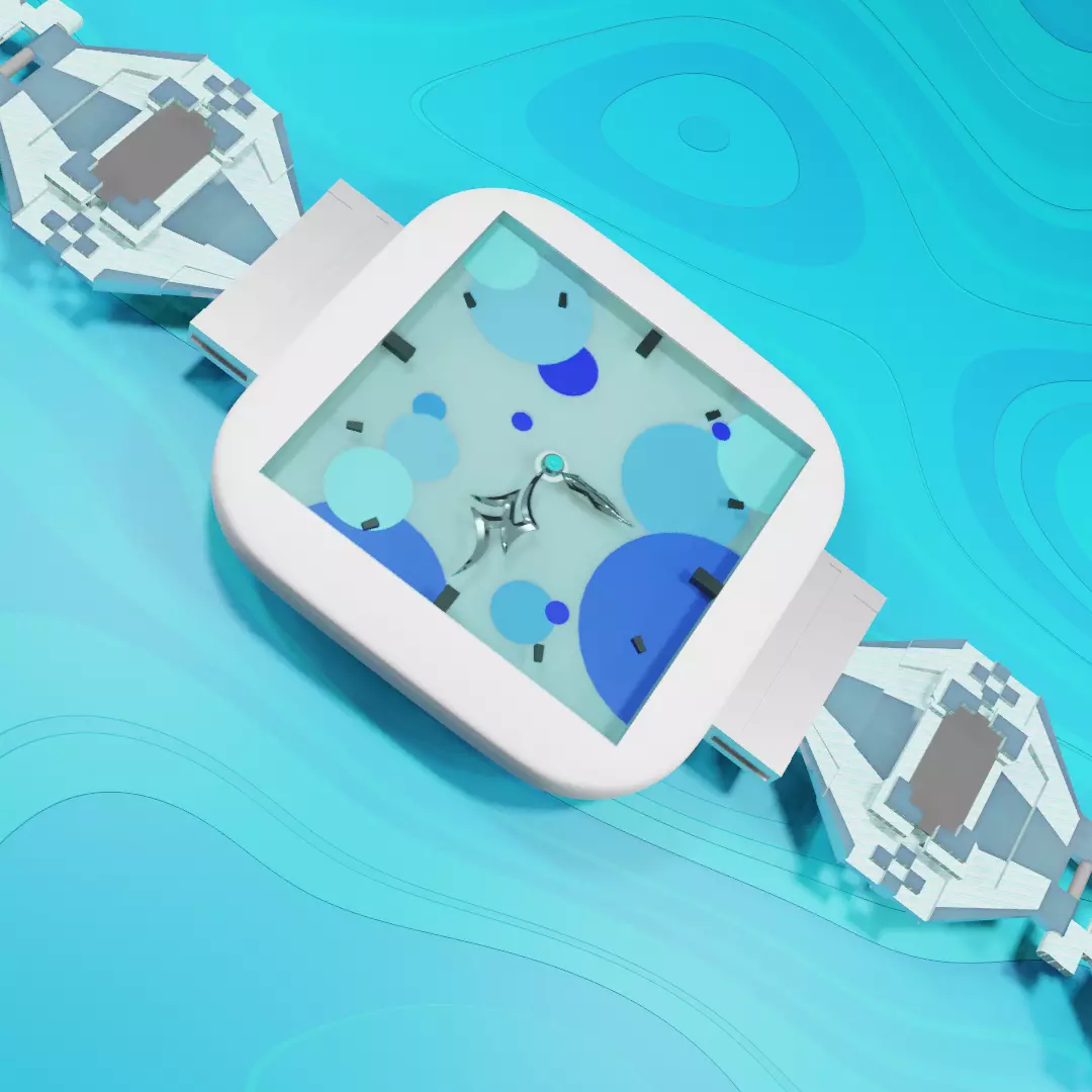 Wrist watch bracelet 3D model