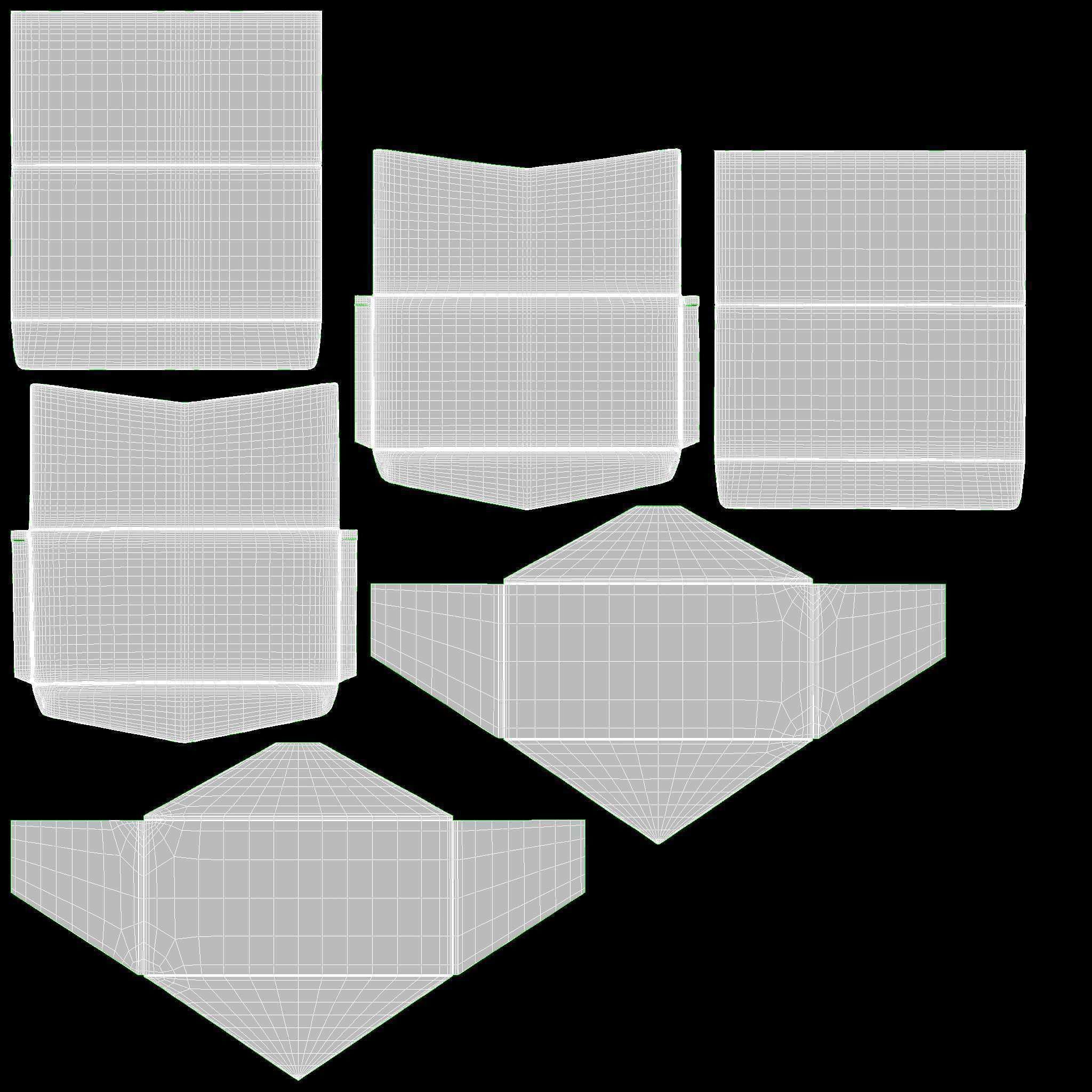 Envelope stack tied up 3D model_10