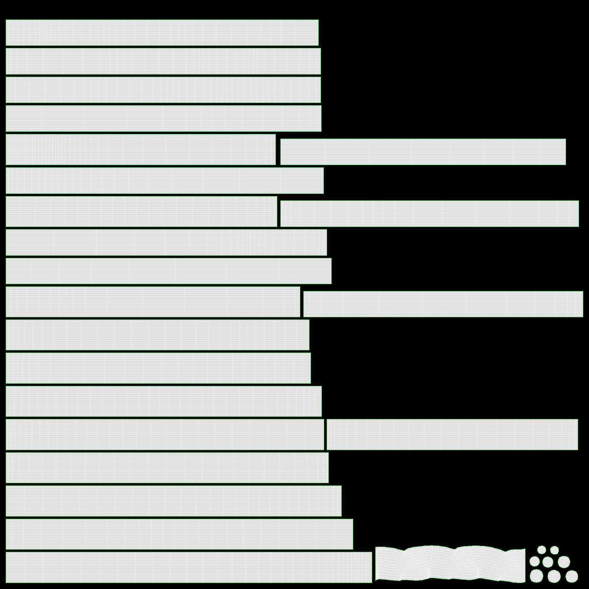 Envelope stack tied up 3D model_11