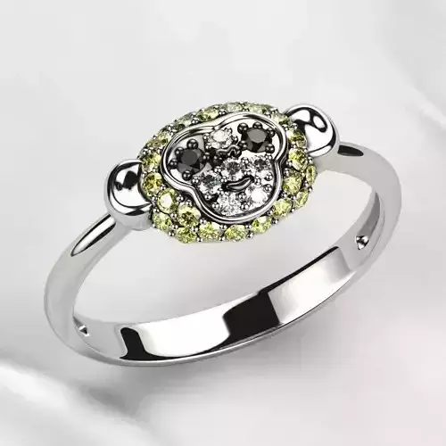 Monkey Gold Ring