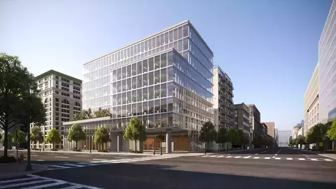 Office Building Street 3D model