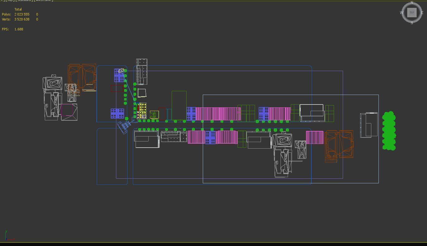 Office Building Street 3D model_8
