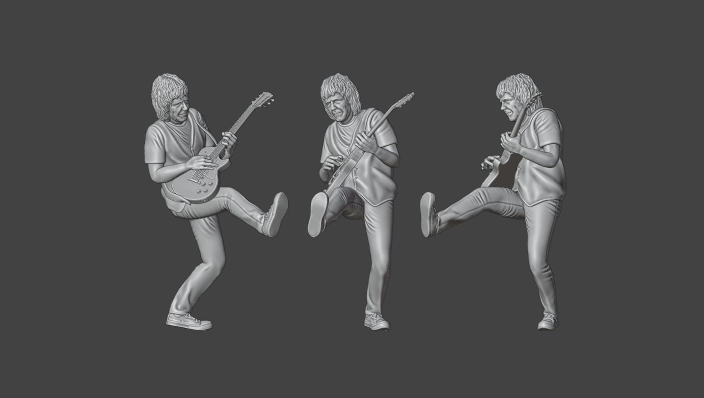 Gary Moore Live Belfast 1989 - 3D printing 3D print model_17