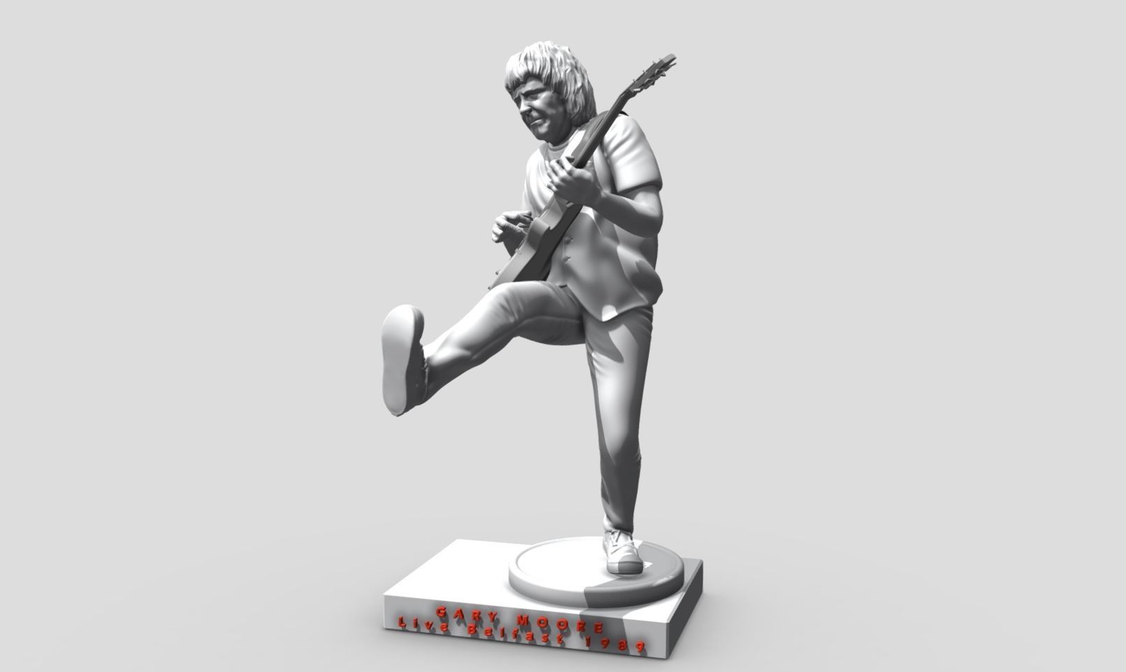 Gary Moore Live Belfast 1989 - 3D printing 3D print model_8