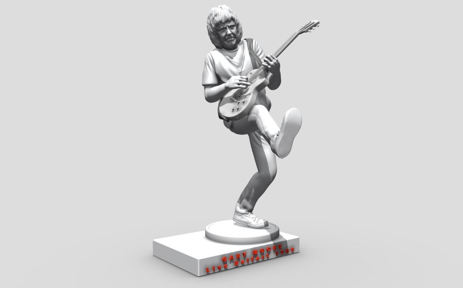 Gary Moore Live Belfast 1989 - 3D printing 3D print model_1