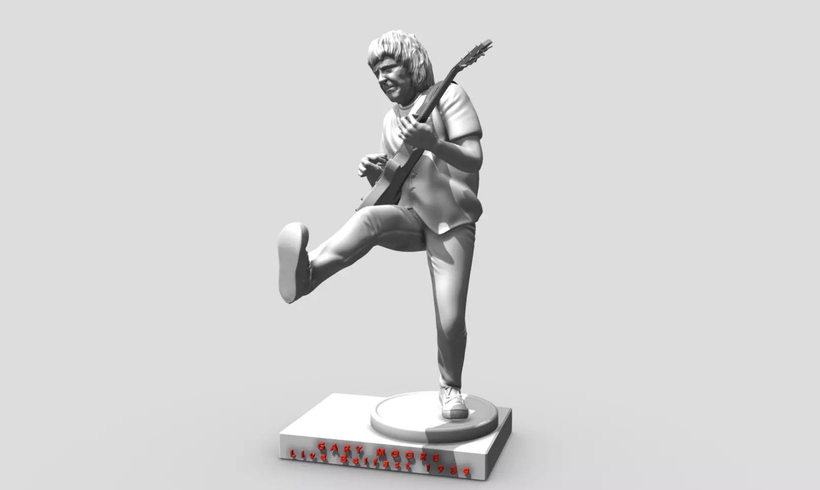 Gary Moore Live Belfast 1989 - 3D printing 3D print model_0