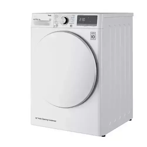 Dual Inverter Tumble Dryer with Opaque Door 8 Kg A plus by LG