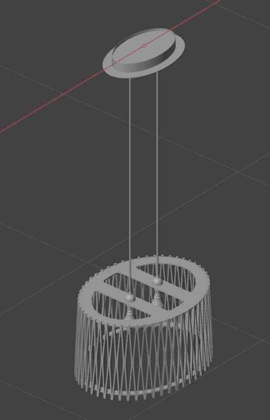 Pendant Ceiling Light P176 3D model_25