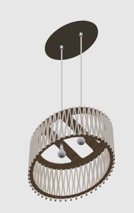 Pendant Ceiling Light P176 3D model_15