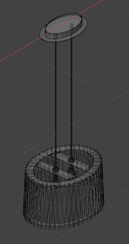 Pendant Ceiling Light P176 3D model_27