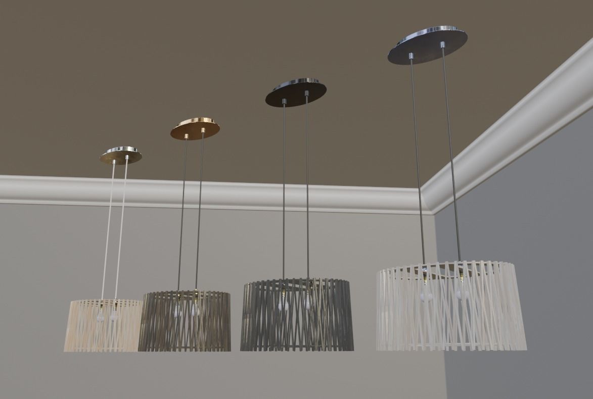 Pendant Ceiling Light P176 3D model_23