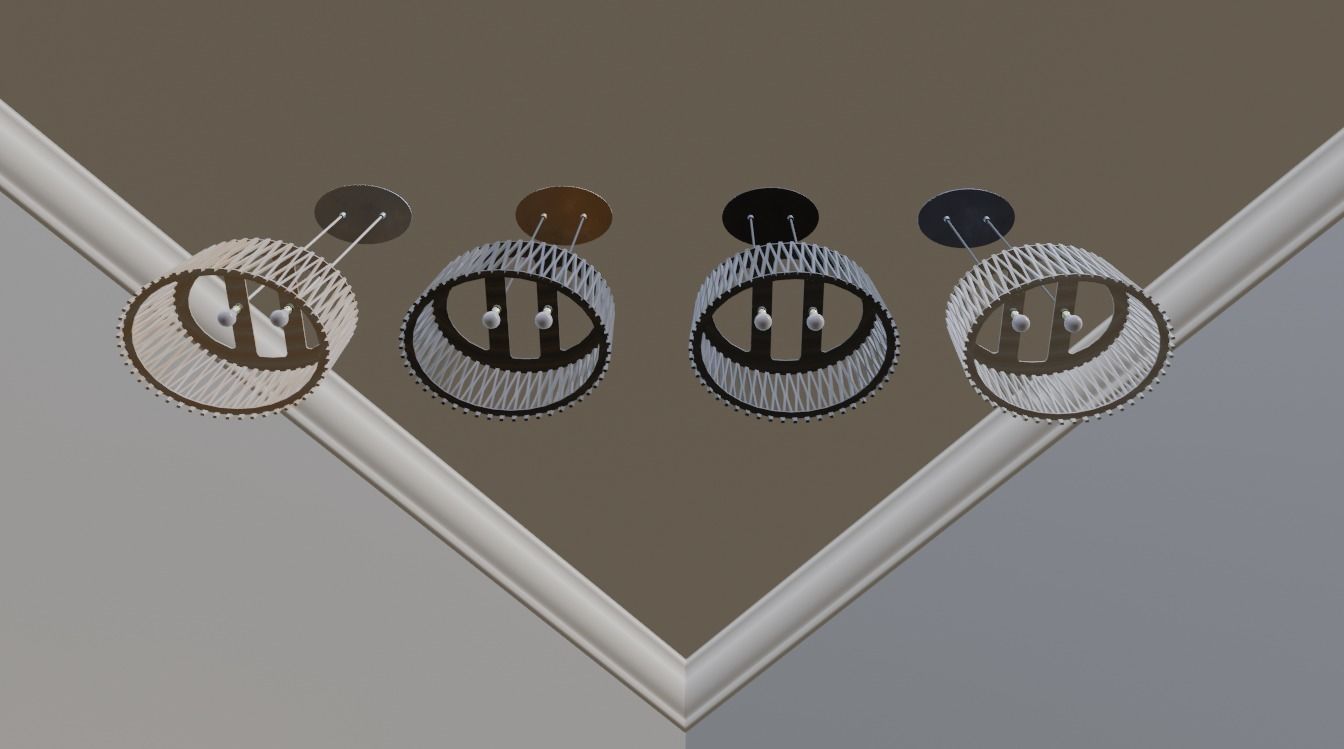 Pendant Ceiling Light P176 3D model_24