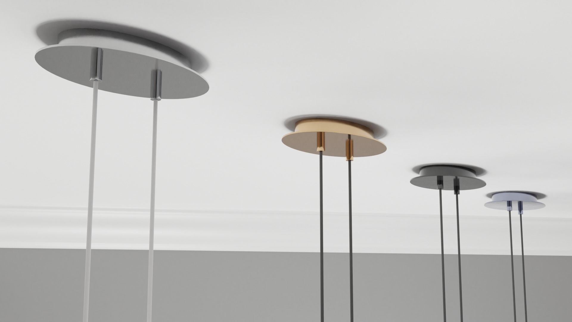 Pendant Ceiling Light P176 3D model_5