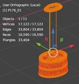 Pendant Ceiling Light P176 3D model_31