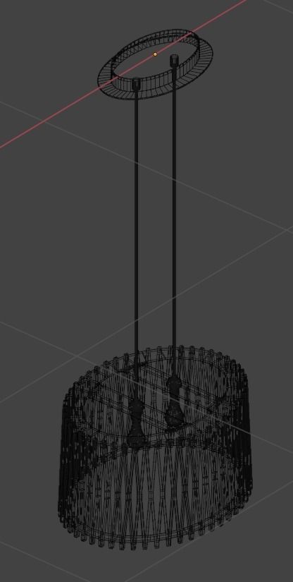 Pendant Ceiling Light P176 3D model_28