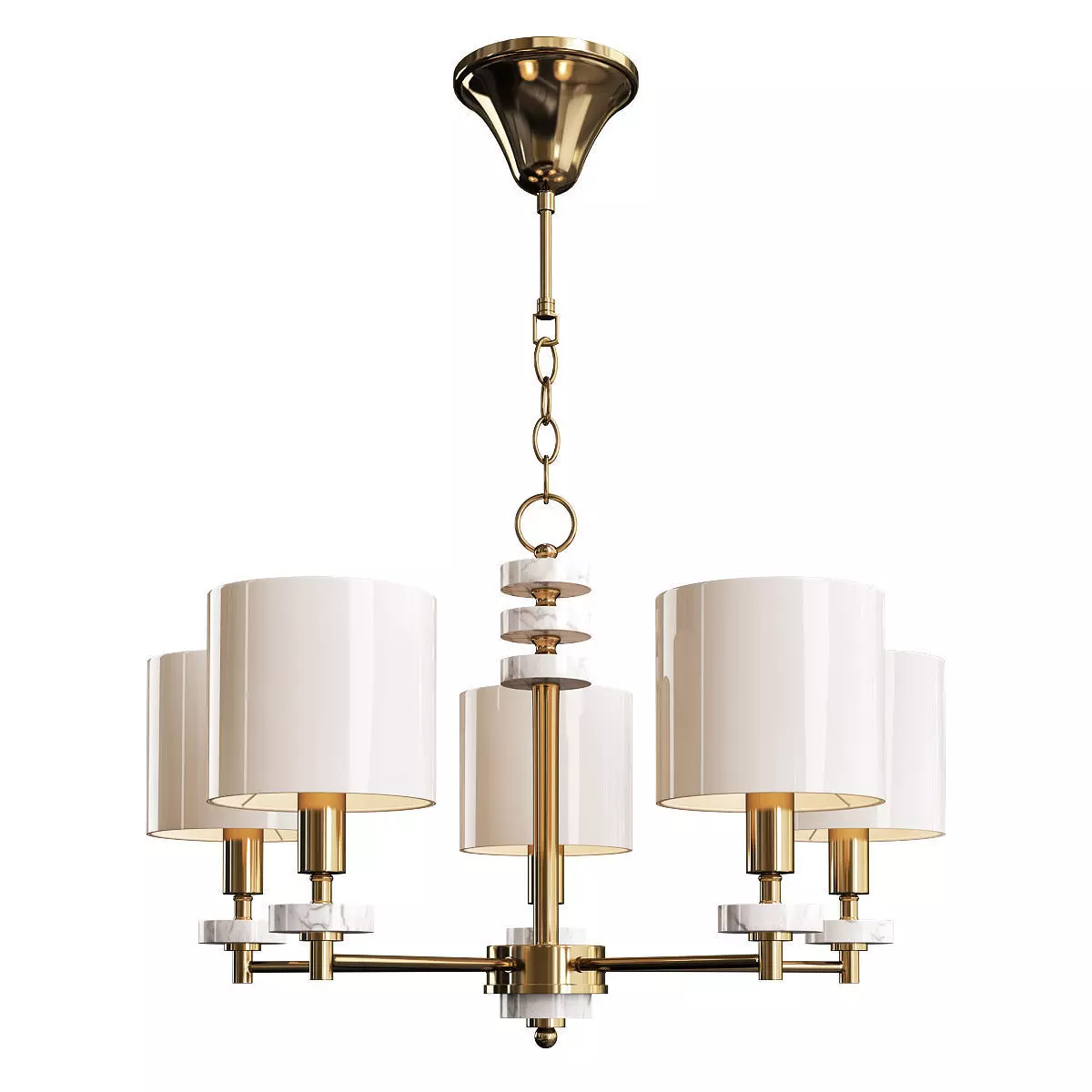 Chandelier Freya Tiana Low-poly 3D model_0