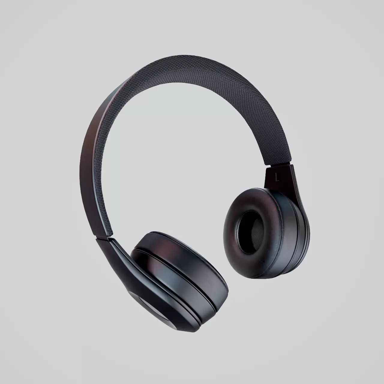 No Brand Headphones Free 3D model_0