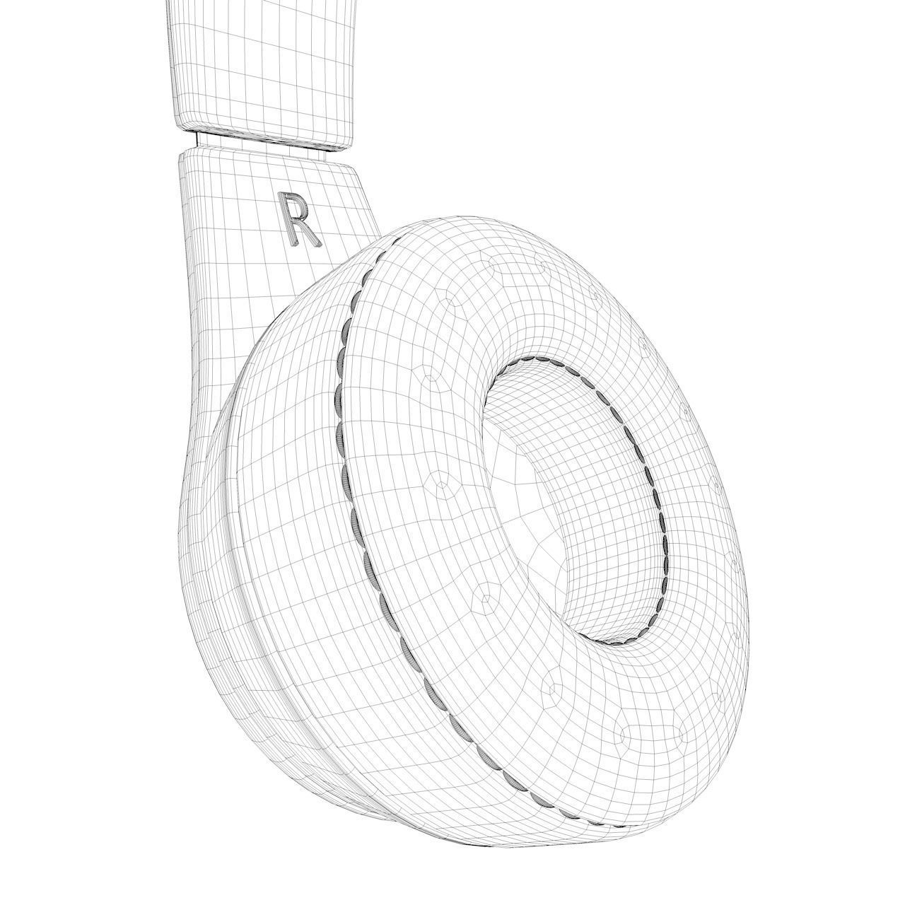 No Brand Headphones Free 3D model_8