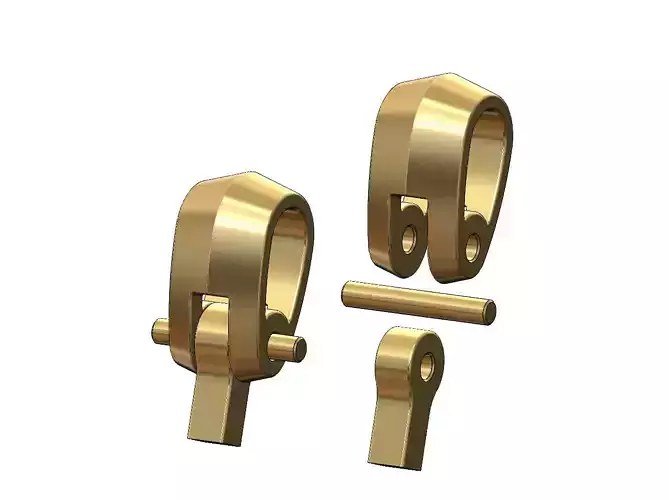 Chamfred edge bail connection for 3 4 5mm chains