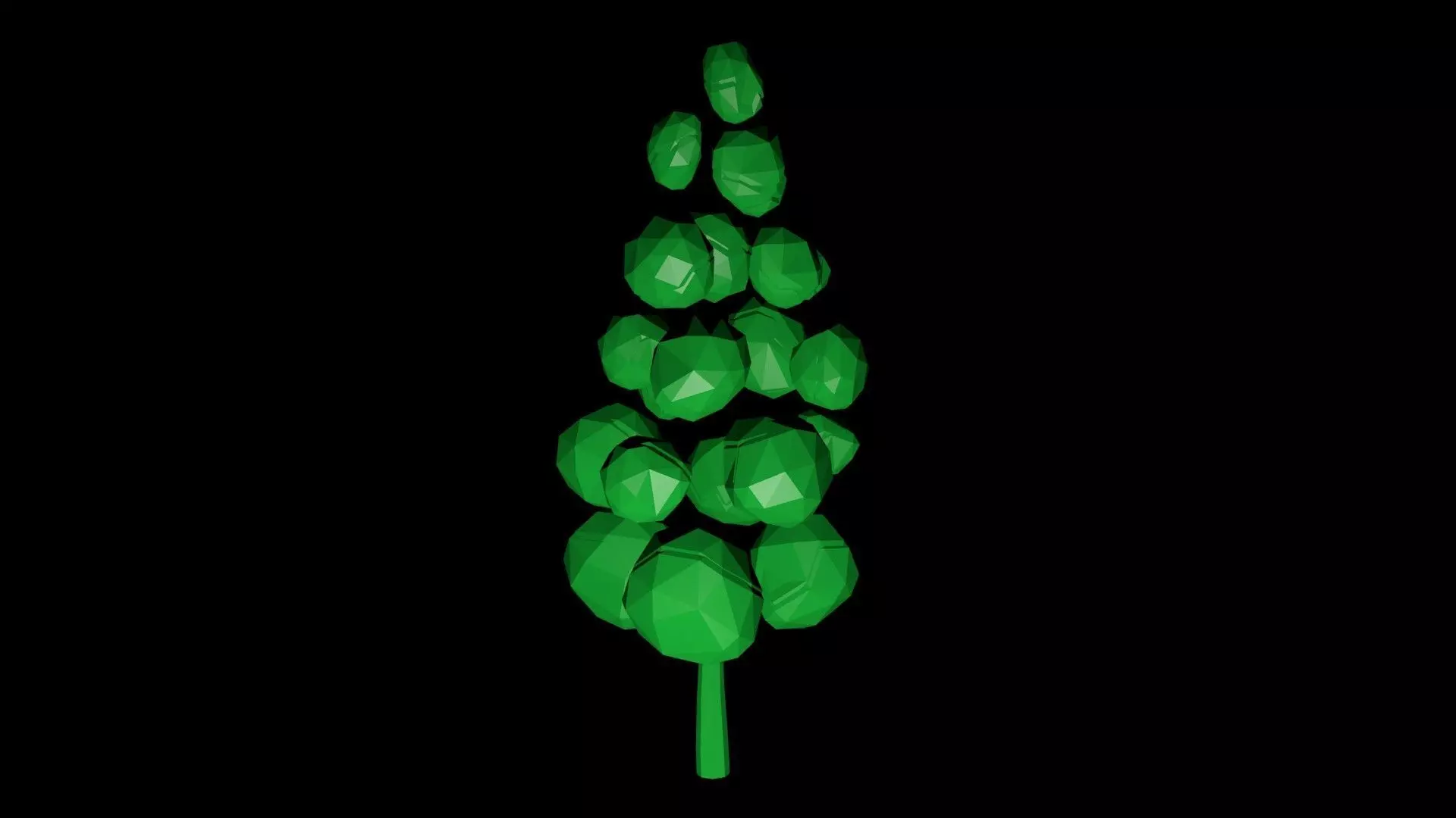 green tree Free 3D model