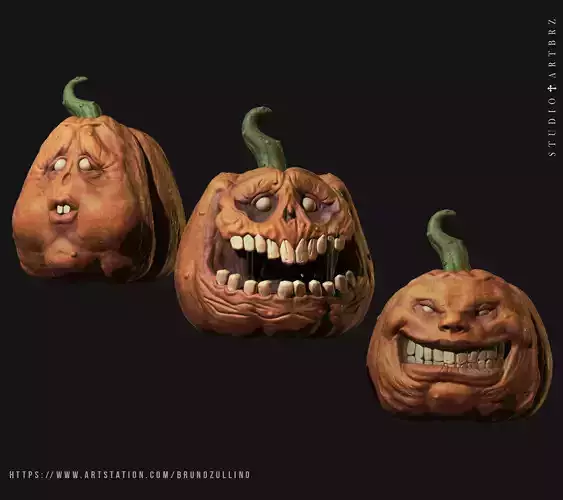 Pumpkins Halloween 3D print model