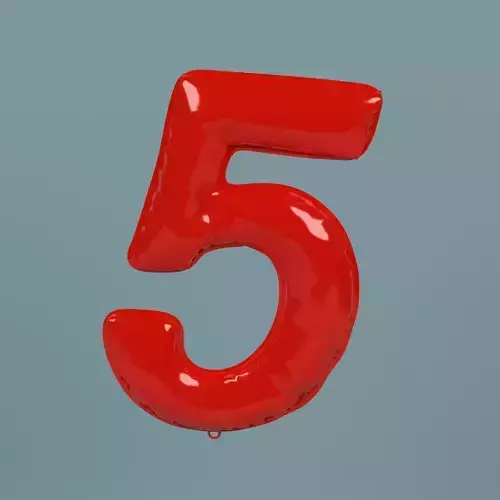 NUMBER 5 BALLOON