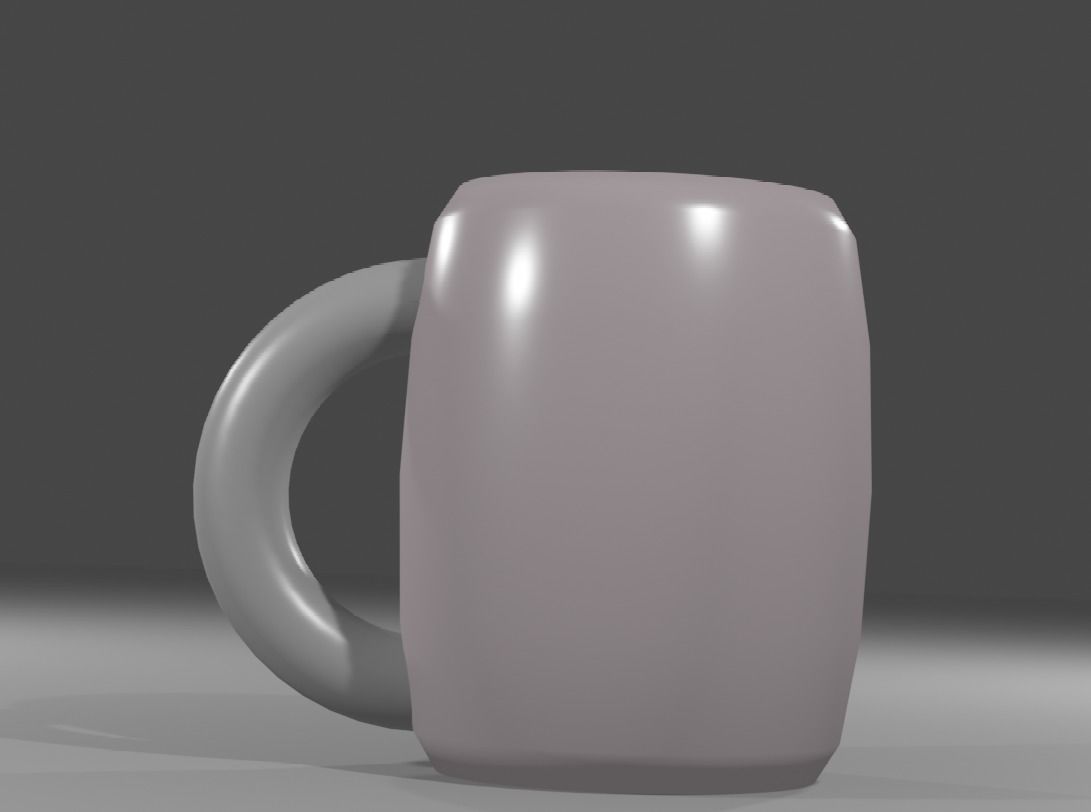 3D Mug beer Low-poly 3D model_4