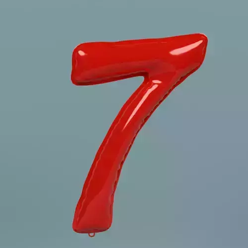 NUMBER 7 BALLOON