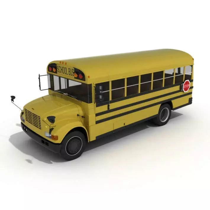 School Bus Replica 3D model_0