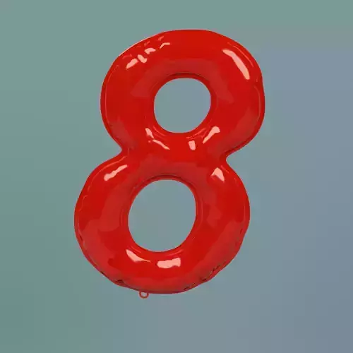 NUMBER 8 BALLOON