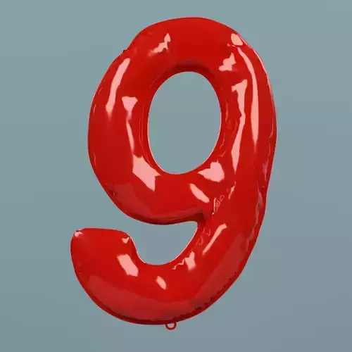 NUMBER 9 BALLOON