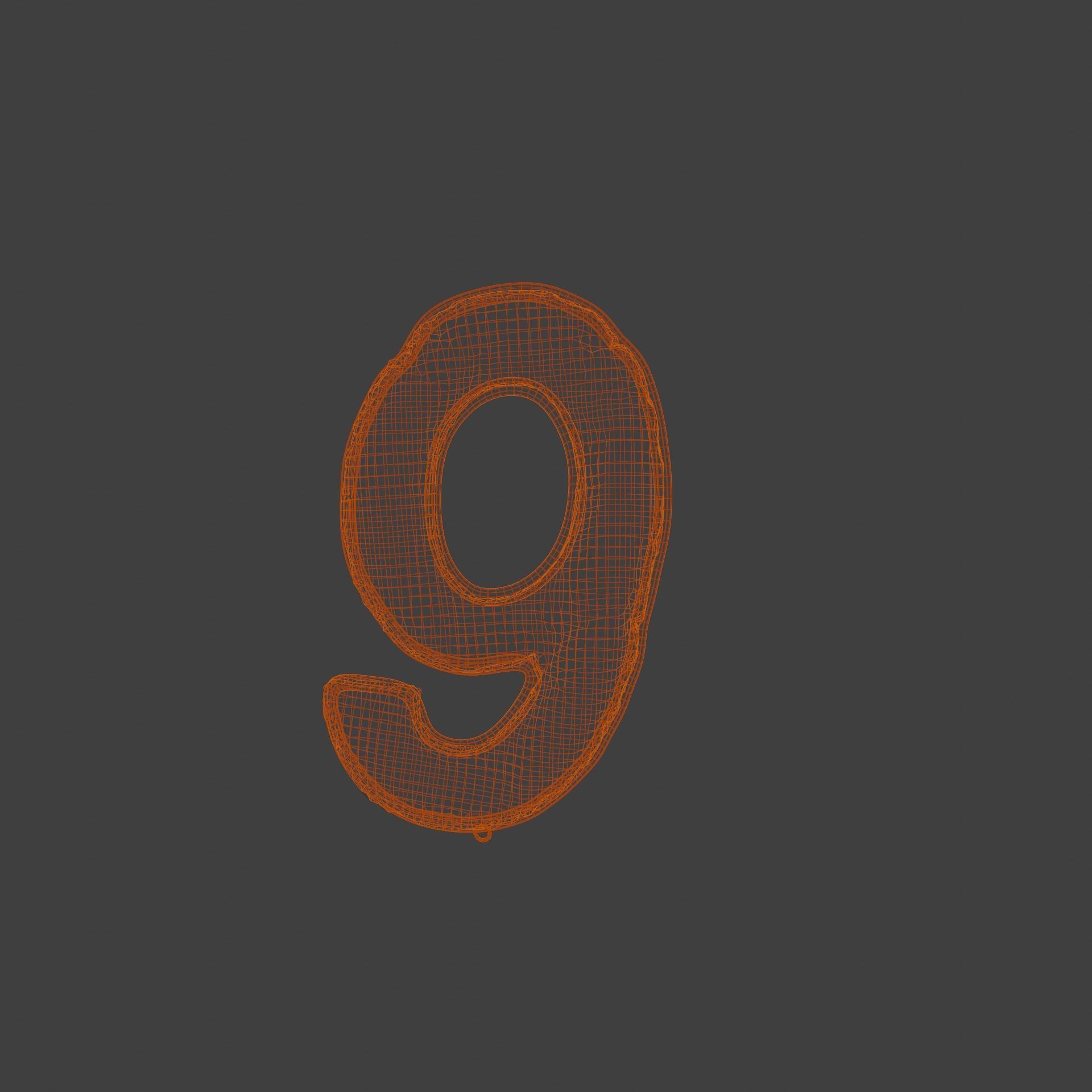 NUMBER 9 BALLOON 3D model_4